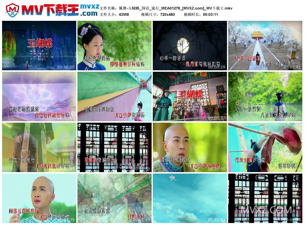 狐狸-玉蝴蝶_国语_流行_MEA01278